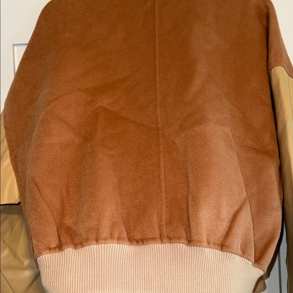 Helsa - Faux Leather & Wool Blend Bomber - Picture 8 of 8